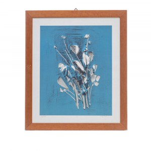 Untitled lithograph, 60 x 50 cm (sheet), edition III/XX in pencil lower left, signed in pencil lower right. With frame (68 x 58 cm). Good state of preservation., Untitled lithograph, 60 x 50 cm (sheet), edition III/XX in pencil lower left, signed in penci