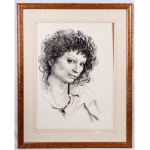 Woman&#39;s face, multiple on paper 74 x 54 cm signed and numbered in frame. State of preservation: very good, Woman&#39;s face, multiple on paper 74 x 54 cm signed and numbered in frame. State of preservation: very good