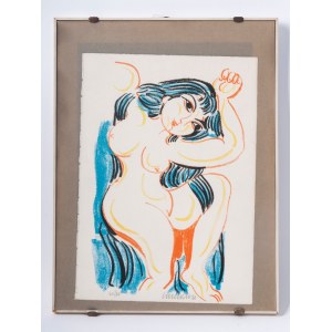 Female Nude color lithograph on paper 25 x 35 cm signed and numbered 40/70 State of preservation: very good, Female Nude color lithograph on paper 25 x 35 cm signed and numbered 40/70 State of preservation: very good