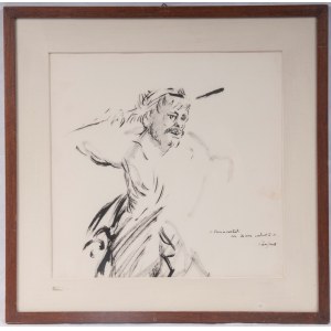 Satyr, multiple on paper 31 x 31 cm signed, dedicated in frame. State of preservation: very good, Satyr, multiple on paper 31 x 31 cm signed, dedicated in frame. State of preservation: very good