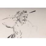 Satyr, multiple on paper 31 x 31 cm signed, dedicated in frame. State of preservation: very good, Satyr, multiple on paper 31 x 31 cm signed, dedicated in frame. State of preservation: very good