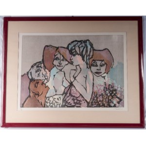 Untitled, multiple on paper 40 x 60 cm signed, numbered 73/99 in frame. State of preservation: very good, Untitled, multiple on paper 40 x 60 cm signed, numbered 73/99 in frame. State of preservation: very good