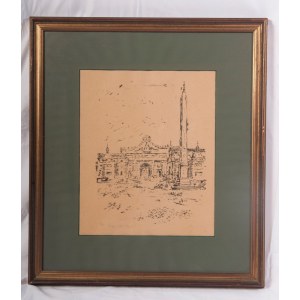 People&#39;s Square 1947 multiple on paper 37 x 29 cm signed, numbered and dated in frame. State of preservation: very good, People&#39;s Square 1947 multiple on paper 37 x 29 cm signed, numbered and dated in frame. State of preservation: very good