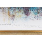 Vase with flowers, multiple on paper 60 x 80 cm signed, dated, numbered 50/50, dedicated in frame. State of preservation: very good, Vase with flowers, multiple on paper 60 x 80 cm signed, dated, numbered 50/50, dedicated in frame. State of preservation: 