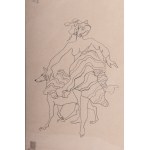 Female study, multiple on paper 30 x 21 cm signed in frame. State of preservation: very good, Female study, multiple on paper 30 x 21 cm signed in frame. State of preservation: very good