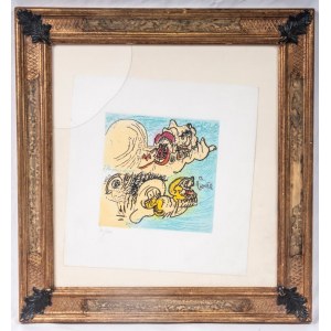 Untitled, multiple on paper 32 X 31 cm signed and numbered 41/100 in frame. Condition: very good, broken glass, Untitled, multiple on paper 32 X 31 cm signed and numbered 41/100 in frame. Condition: very good, broken glass