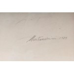 Woman&#39;s face, multiple on paper 42 x 30.5 cm signed in frame. With authentication on paper by Carabella Montanarini. State of preservation: very good, Woman&#39;s face, multiple on paper 42 x 30.5 cm signed in frame. With authentication on paper by Ca