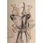 The mannequin multiple on paper 67 x 50 cm signed and numbered 61/95 in frame. State of preservation: very good, The mannequin multiple on paper 67 x 50 cm signed and numbered 61/95 in frame. State of preservation: very good