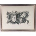Lot of fourteen multiples on paper with different subjects and sizes, framed, signed and numbered on the front. Condition: excellent, except for one sheet with broken glass., Lot of fourteen multiples on paper with different subjects and sizes, framed, si