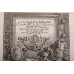 The theatre of Herculaneum 1783 sheets 55 x 83 cm by Francesco Piranesi for his majesty Gustav III of Sweden. Project in 10 sheets with front cover. Condition: very good, corner of the lower right margin worn, The theatre of Herculaneum 1783 sheets 55 x 8