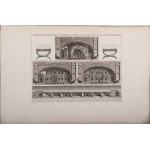 The theatre of Herculaneum 1783 sheets 55 x 83 cm by Francesco Piranesi for his majesty Gustav III of Sweden. Project in 10 sheets with front cover. Condition: very good, corner of the lower right margin worn, The theatre of Herculaneum 1783 sheets 55 x 8