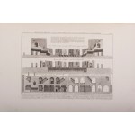 The theatre of Herculaneum 1783 sheets 55 x 83 cm by Francesco Piranesi for his majesty Gustav III of Sweden. Project in 10 sheets with front cover. Condition: very good, corner of the lower right margin worn, The theatre of Herculaneum 1783 sheets 55 x 8