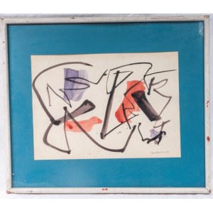 Untitled 1978 Watercolor on paper 34 x 48 cm signed, dated in frame. State of preservation: very good, Untitled 1978 Watercolor on paper 34 x 48 cm signed, dated in frame. State of preservation: very good