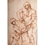 Gallic Prisoner ink drawing on laid paper 26 x 15 cm probable recovery from an ancient monument. State of preservation: good., Gallic Prisoner ink drawing on laid paper 26 x 15 cm probable recovery from an ancient monument. State of preservation: good.