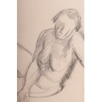 Nude kobieta ołówek na papierze 29 x 22,5 cm podpisany w ramce. Z uwierzytelnieniem na zdjęciu Jorise Tarabella Montanarini Stan zachowania: bardzo dobry, Nude woman ołówek na papierze 29 x 22,5 cm podpisany w ramce. Z uwierzytelnieniem na zdjęciu Jorise 