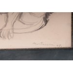 Nude kobieta ołówek na papierze 29 x 22,5 cm podpisany w ramce. Z uwierzytelnieniem na zdjęciu Jorise Tarabella Montanarini Stan zachowania: bardzo dobry, Nude woman ołówek na papierze 29 x 22,5 cm podpisany w ramce. Z uwierzytelnieniem na zdjęciu Jorise 