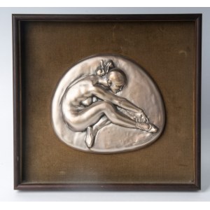 The dancer 18 x 19 cm sculpture in 925 silver form. State of preservation: good., The dancer 18 x 19 cm sculpture in 925 silver form. State of preservation: good.