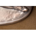 The dancer 18 x 19 cm sculpture in 925 silver form. State of preservation: good., The dancer 18 x 19 cm sculpture in 925 silver form. State of preservation: good.