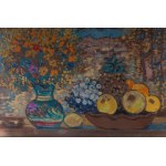 Autumn composition polychrome silkscreen on silver plate 24 x 32 cm signed, dated, numbered 77/199 in frame. Certificate of authenticity on the back State of preservation: very good, Autumn composition polychrome silkscreen on silver plate 24 x 32 cm sign