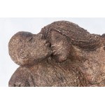 Untitled, ceramic sculpture 40 x 40 x 20 cm with a brown patina. State of preservation: good, Untitled, ceramic sculpture 40 x 40 x 20 cm with a brown patina. State of preservation: good