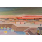 View of the port 1958 oil painting on canvas 50 x 70 cm signed and dated in frame State of preservation: good, View of the port 1958 oil painting on canvas 50 x 70 cm signed and dated in frame State of preservation: good