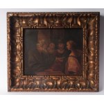 "The Call" 19th century oil painting on canvas, 28 x 35 cm in frame. State of preservation: good, "The Call" 19th century oil painting on canvas, 28 x 35 cm in frame. State of preservation: good