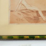 Lot of two female nudes, multiples on paper first half of the 20th century 27 x 20 cm; 18 x 21 cm signed in frame., Lot of two female nudes, multiples on paper first half of the 20th century 27 x 20 cm; 18 x 21 cm signed in frame.