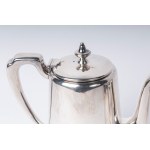Tea and coffee service mid 20th century 14 x 11.5 cm maximum dimensions in silver metal. Elkington manufacture pcs.4 State of preservation: good, Tea and coffee service mid 20th century 14 x 11.5 cm maximum dimensions in silver metal. Elkington manufactur