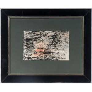 Untitled Mixed media on paper 12 x 19 cm signed in frame. With authentication from the G. Omiccioli works archive State of preservation: very good, Untitled Mixed media on paper 12 x 19 cm signed in frame. With authentication from the G. Omiccioli works a