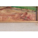 Abano Countryside oil painting on board 22 x 27 cm signed lower right in frame. Titled, signed and dated on the back with Minotauro gallery label State of preservation: good, Abano Countryside oil painting on board 22 x 27 cm signed lower right in frame. 