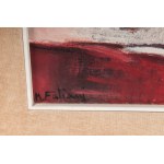 Raptor-abstract 5/101968 acrylic on canvas 40 x 30 cm in a contemporary frame, signed on the front lower left and signed, titled and dated on the back. State of preservation: good., Raptor-abstract 5/101968 acrylic on canvas 40 x 30 cm in a contemporary f
