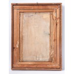 &quot;Cadore&quot; 1950 oil painting on board 34 x 22 cm framed, signed, dated and titled on the back. State of conservation: swelling of the table at the bottom left, &quot;Cadore&quot; 1950 oil painting on board 34 x 22 cm framed, signed, dated and titl