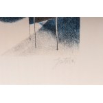 Architectures, multiple on paper 70x 50 cm signed and numbered 110/110 in frame State of preservation: good, Architectures, multiple on paper 70x 50 cm signed and numbered 110/110 in frame State of preservation: good