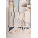 Architectures, multiple on paper 70x 50 cm signed and numbered 110/110 in frame State of preservation: good, Architectures, multiple on paper 70x 50 cm signed and numbered 110/110 in frame State of preservation: good