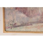 Hyacinth 1956 oil painting on board 50 x 34 cm signed, dated in frame State of preservation: good, Hyacinth 1956 oil painting on board 50 x 34 cm signed, dated in frame State of preservation: good
