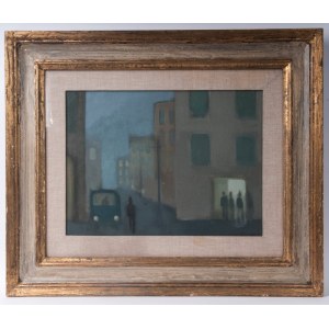 Outskirts 1956 oil painting on canvas 30 x 40 cm framed, signed. Signed, titled and dated on the back State of preservation: very good, Outskirts 1956 oil painting on canvas 30 x 40 cm framed, signed. Signed, titled and dated on the back State of preserva