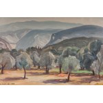 Landscape with trees 1970 oil painting on canvas 50 x 70 cm signed, dated in frame. State of preservation: good, Landscape with trees 1970 oil painting on canvas 50 x 70 cm signed, dated in frame. State of preservation: good
