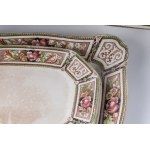 Lot of two octagonal terrines with seven trays first half of the 20th century en suite in different sizes. Brampton Sons Manufacturing State of preservation: good, one restored tray, Lot of two octagonal terrines with seven trays first half of the 20th ce
