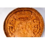 Curial seal 18th century diameter 10 cm in ceramic. State of preservation: very good., Curial seal 18th century diameter 10 cm in ceramic. State of preservation: very good.