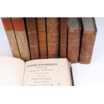 Lot of nine books first half of the 19th century different authors and topics. State of conservation: good, widespread stains, Lot of nine books first half of the 19th century different authors and topics. State of conservation: good, widespread stains