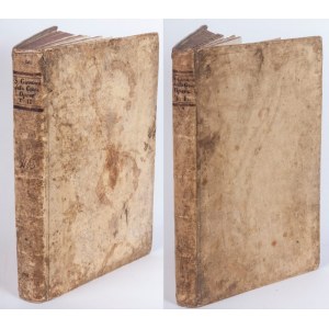 Works of St. John of the Cross leather binding, two-tone work by Angelo Geremia Venice 1748 State of preservation: good, minimal stains on the surface of the sheets, Works of St. John of the Cross leather binding, two-tone work by Angelo Geremia Venice 17