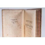 Works of St. John of the Cross leather binding, two-tone work by Angelo Geremia Venice 1748 State of preservation: good, minimal stains on the surface of the sheets, Works of St. John of the Cross leather binding, two-tone work by Angelo Geremia Venice 17