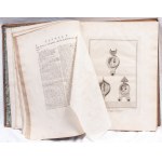 The lamps and candelabra of Herculaneum single volume royal printing house of Naples 1792. Bound in leather with gold trim Condition: minimal stains and smudges on the pages, spine and covers with wear and tear as seen over time, The lamps and candelabra 