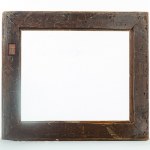Owl beak frame in gilded wood 19th century free light 73 x 60 cm; total 93 x 82 cm with three orders of carving with plant motifs and palmettes Condition: small losses to the gilding, Owl beak frame in gilded wood 19th century free light 73 x 60 cm; total
