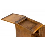 Pair of French Empire Style Walnut Night Tables Late 19th century Wood 79 x 59 x 48 cm Condition: Good, wear consistent with age and use. Located in the warehouse in Rome, Pair of French Empire Style Walnut Night Tables Late 19th century Wood 79 x 59 x 48