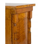 Pair of French Empire Style Walnut Night Tables Late 19th century Wood 79 x 59 x 48 cm Condition: Good, wear consistent with age and use. Located in the warehouse in Rome, Pair of French Empire Style Walnut Night Tables Late 19th century Wood 79 x 59 x 48