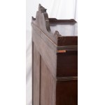 Ebonized wood sideboard early 20th century 120 x 94 x 45 cm with two doors and two drawers with polychrome porcelain plaque finishes with genre scenes. State of preservation: good, Ebonized wood sideboard early 20th century 120 x 94 x 45 cm with two doors