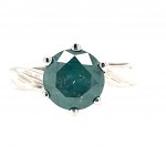 GOLD RING WITH 2.15 CT BLUE INT. DIAMOND - R127