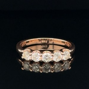 RING IN ROSE GOLD 2.95 GR WITH DIAMONDS - RNG40109