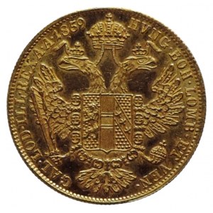 FJI. 1848-1916, dukát 1859 A vzácnější